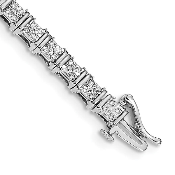 14k White Gold Diamond Bracelet-WBC-BM4666-050-WA