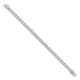 14k White Gold Illusion Setting Diamond Bracelet-WBC-BM4675-300-WA