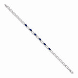 14k White Gold Sapphire Bracelet-WBC-BM4752-SA-001-WA