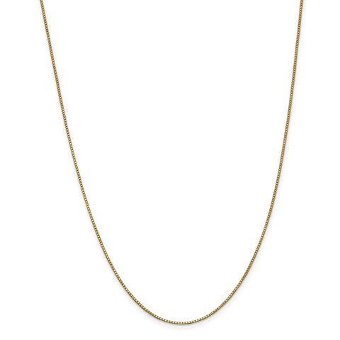 14k 1mm Box Chain-WBC-BOX100-20