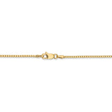 14k 1.3mm Box Chain-WBC-BOX125-30