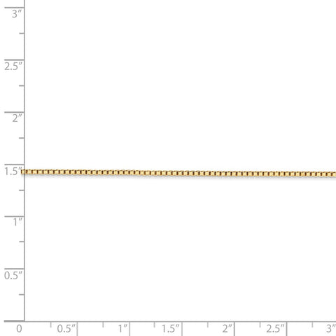 14k 1.3mm Box Chain-WBC-BOX125-30