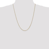 14k 1.3mm Box Chain-WBC-BOX125-24