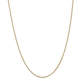 14k 1.30mm Box Chain-WBC-BOX125-18