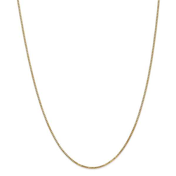 14k 1.30mm Box Chain-WBC-BOX125-18