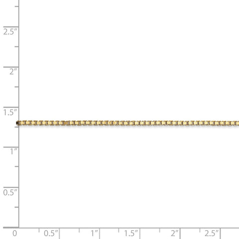 14k 1.5mm Box Chain-WBC-BOX150-30