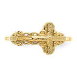 10k Diamond-Cut Crucifix Ring-WBC-10C2113