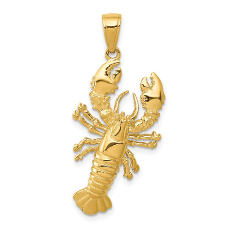 10k Lobster Pendant-WBC-10C3411