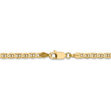 14k 3mm Concave Anchor Chain Anklet-WBC-CCA080-10