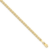 14k 3mm Concave Anchor Chain Anklet-WBC-CCA080-9