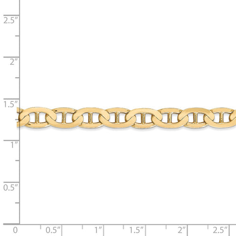 14k 6.25mm Concave Anchor Chain-WBC-CCA160-18