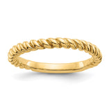 14k Polished Twisted Band-D908-WBC