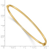 14K Hinged Bangle Bracelet-WBC-DB495