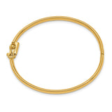 14k Polished Hinged Safety Clasp Baby Bangle-WBC-DB573