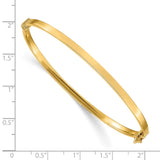 14k Polished Hinged Bangle Bracelet-WBC-DB615