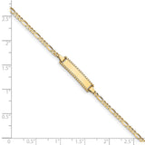 14k Children's Figaro Link ID Bracelet-WBC-DCID87-6