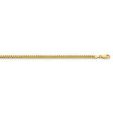 14k 3.5mm Solid Miami Cuban Chain-WBC-DCU100-22