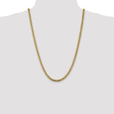 14k 5mm Solid Miami Cuban Chain-WBC-DCU160-26