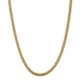 14k 5mm Solid Miami Cuban Chain-WBC-DCU160-26