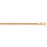 14k 3mm Semi-solid D/C Rope Chain-WBC-DH021-8