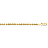 14k 3mm Semi-solid D/C Rope Chain-WBC-DH021-7