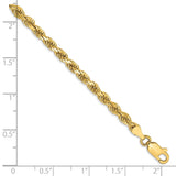 14k 3.5mm Semi-solid D/C Rope Chain-WBC-DH025-8