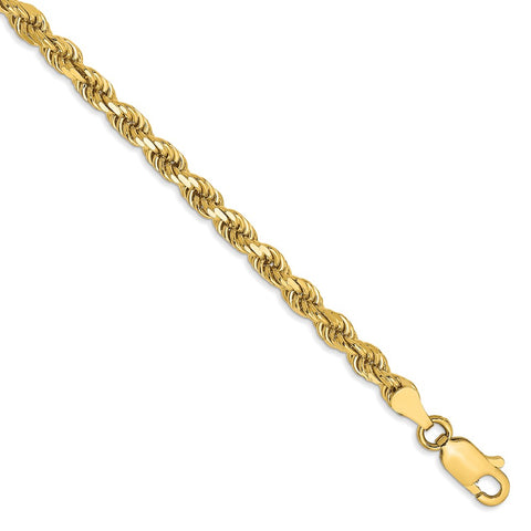 14k 3.5mm Semi-solid D/C Rope Chain-WBC-DH025-8