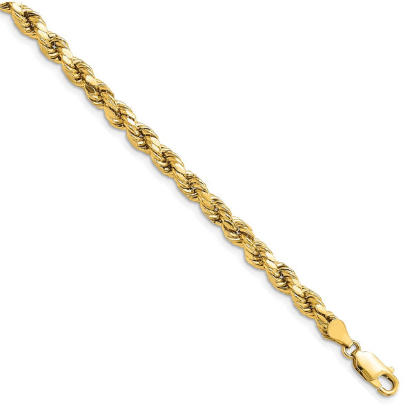 14k 4.9mm Semi-solid D/C Rope Chain-WBC-DH035-7