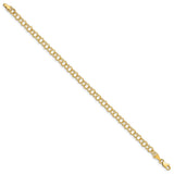 14k Double Link Charm Bracelet-WBC-DO506-8