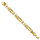 14k Double Link Charm Bracelet-WBC-DO509-8