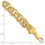 14k Double Link Charm Bracelet-WBC-DO509-7