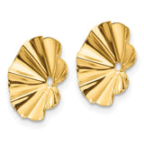 14k Polished Fancy Earring Jackets-WBC-E1017