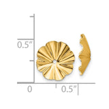 14k Polished Fancy Earring Jackets-WBC-E1017