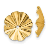 14k Polished Fancy Earring Jackets-WBC-E1017