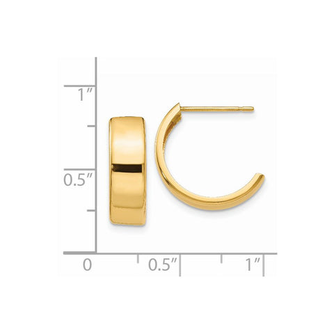 14K Hoop Earrings-WBC-E683