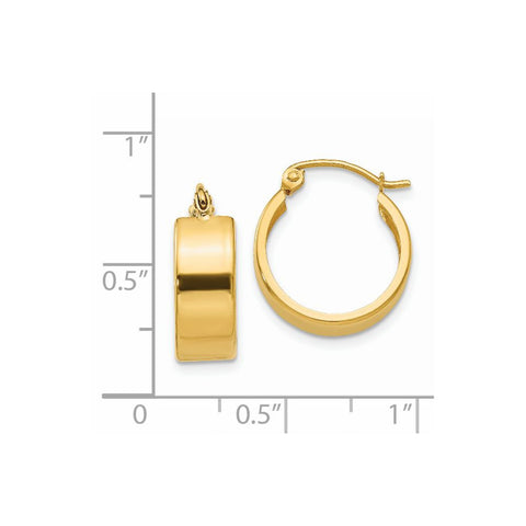 14K Small Hoop Earrings-WBC-E785