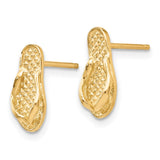 14k Flip Flop Earrings-WBC-E904