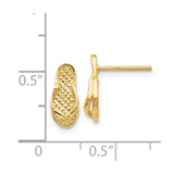 14k Flip Flop Earrings-WBC-E904