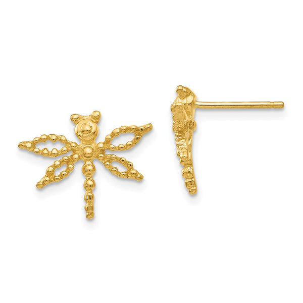 14k Dragonfly Post Earrings-WBC-E910