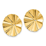 14k Polished Fancy Earring Jackets-WBC-E992