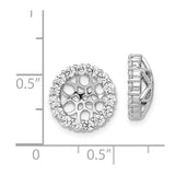 14k White Gold Diamond Earring Jackets-WBC-EJM5310-110-WA
