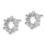14k White Gold Diamond Fancy Sunburst Earrings-WBC-EM3704-040-WA
