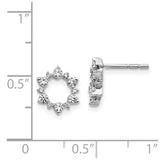 14k White Gold Diamond Fancy Sunburst Earrings-WBC-EM3704-040-WA