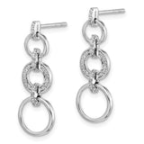 14k White Gold Diamond Fancy Dangle Earrings-WBC-EM3719-016-WA