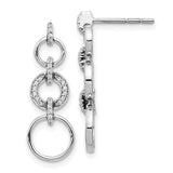 14k White Gold Diamond Fancy Dangle Earrings-WBC-EM3719-016-WA