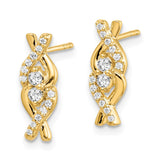 14k White Gold Diamond Fancy Earrings-WBC-EM3840-025-WA