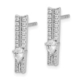 14k White Gold Diamond Fancy Earrings-WBC-EM3880-050-WA