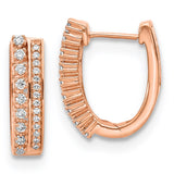 14k Rose Gold Diamond Fancy Hoop Earrings-WBC-EM3884-050-RA
