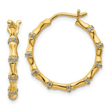 14k Diamond Fancy Hoop Earrings-WBC-EM3885-033-YA