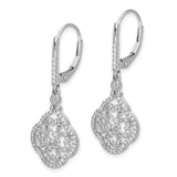 14k White Gold Diamond Fancy Leverback Earrings-WBC-EM3946-055-WA